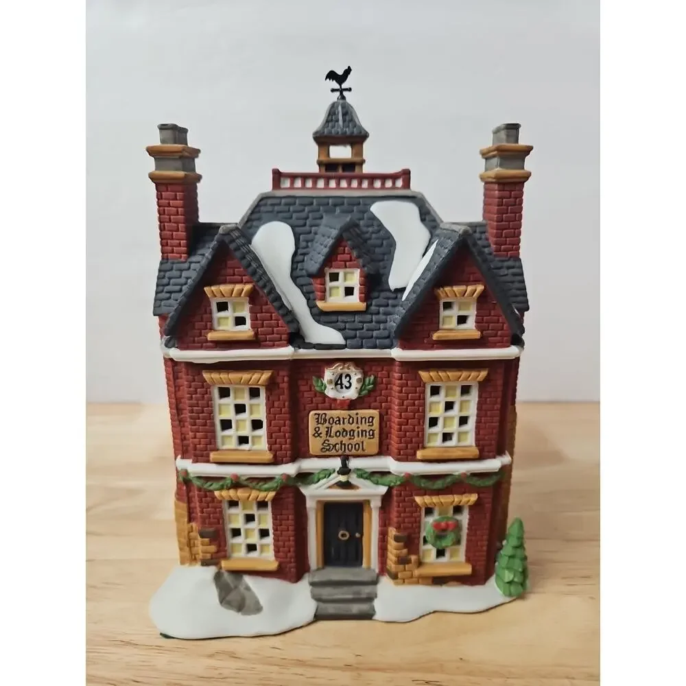 Dept 56 Boarding & Lodging School #5810-6 Dickens' Village Series WLite Orig Box